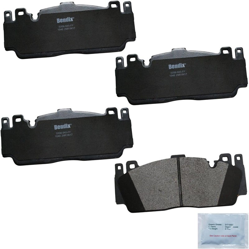 بطانات الفرامل الأمامية شبه المعدنية Priority1 CFM1648 لسيارات BMW M3 2018، M5 2017-2012، M6 2017-2012، M6 Gran Coupe 2017-2014